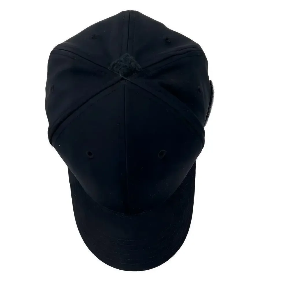 Under Armour Classic Black Fitted Stretch Cap tonal American Flag & Logo L/XL